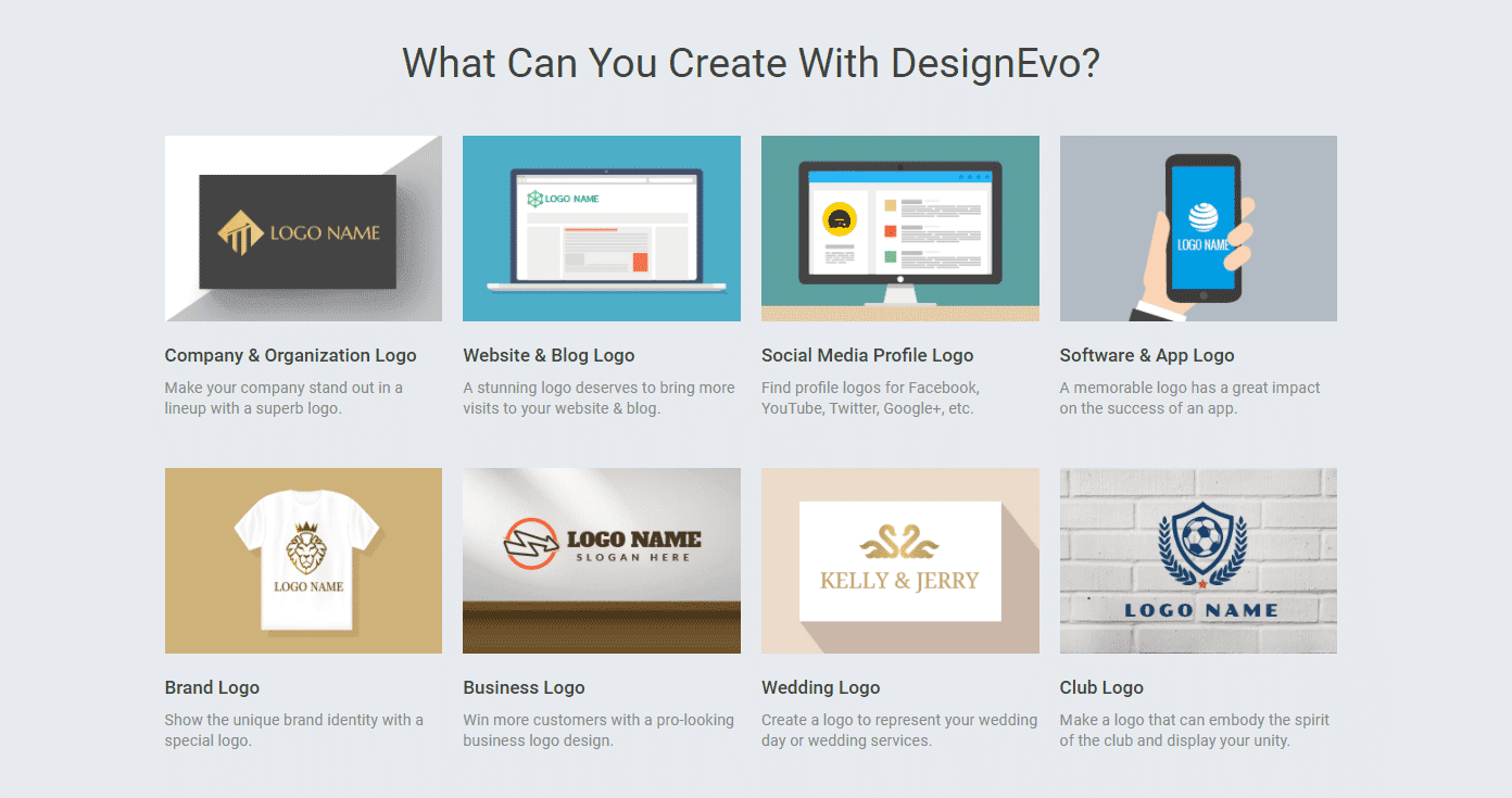 how designevo"s free, intuitive logo-creation tools and