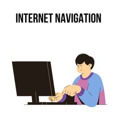Internet navigation illustration