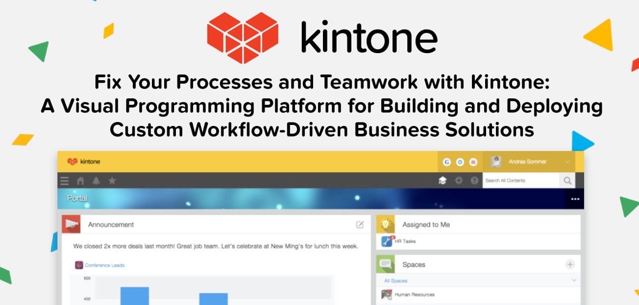 Fix Your Processes and Teamwork with Kintone: A Visual Programming